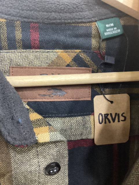 Orvis Flannel Shirt Jacket SZ Medium
