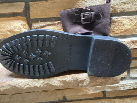 Suede Moto Style Boots SZ 13