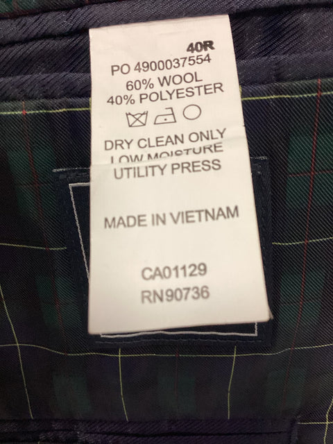 IZOD Navy Blazer SZ 42 Reg.