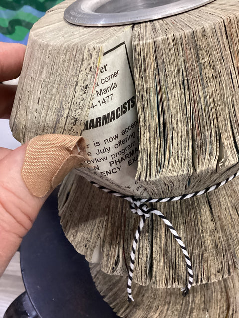 Upcycled Magazine Vase