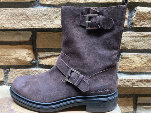 Suede Moto Style Boots SZ 13