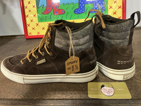 Sperry Suede Striper Storm Hiker Sneakers SZ 8 1/2