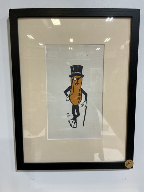 Vintage Mr. Peanut Print
