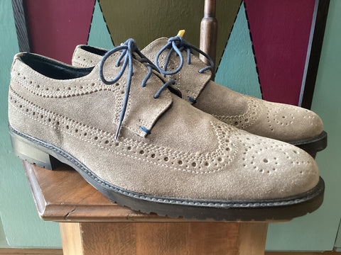 Warm Grey Suede Wingtips SZ10