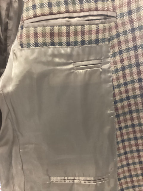 Alan Flusser Check Blazer SZ 42 Reg.