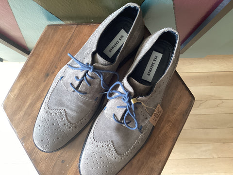 Warm Grey Suede Wingtips SZ10