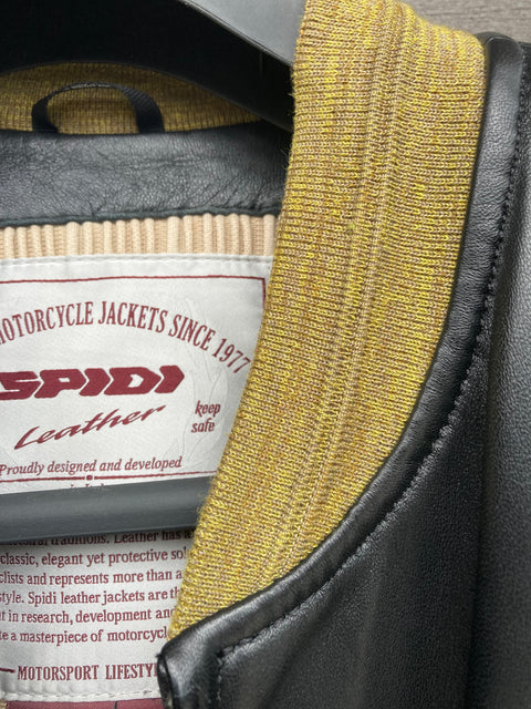 Italian Leather Bomber Jacket SZ XL (slim fit)