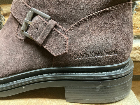 Suede Moto Style Boots SZ 13