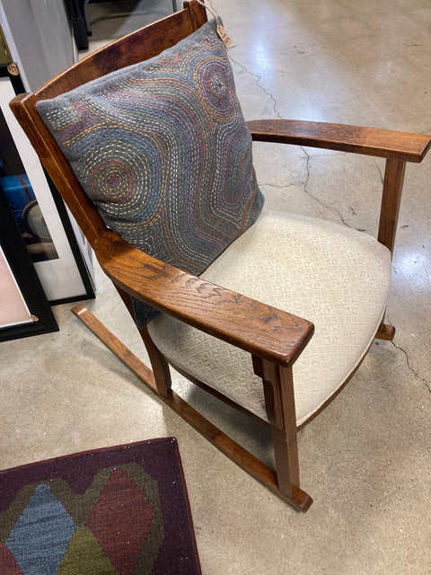 Vintage Oak Mission Style Rocker