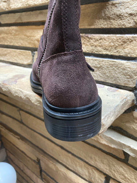 Suede Moto Style Boots SZ 13