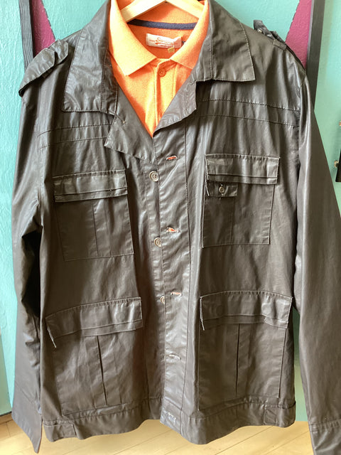 “Waxed” Cotton Safari Jacket by Five Four SZ XL (46)