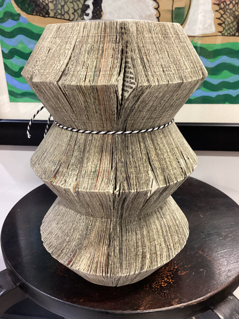 Upcycled Magazine Vase