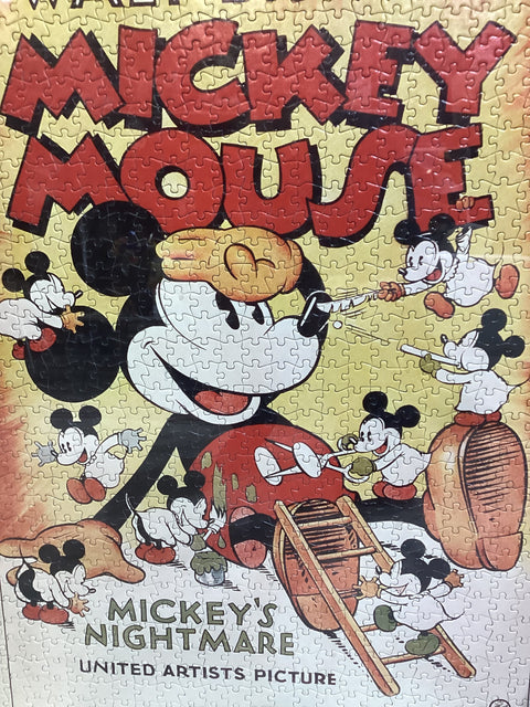 Framed Mickey Mouse Jigsaw Puzzle