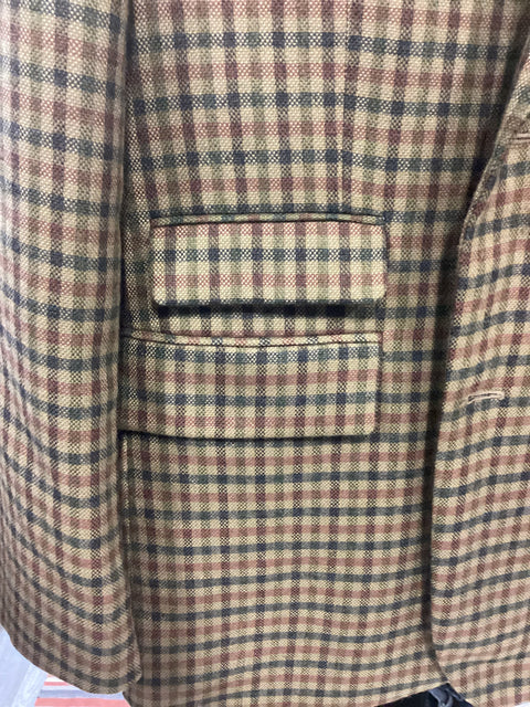 Alan Flusser Check Blazer SZ 42 Reg.