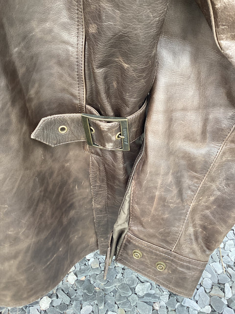 Triumph Leather Armored Moto Jacket US Size XL (46)