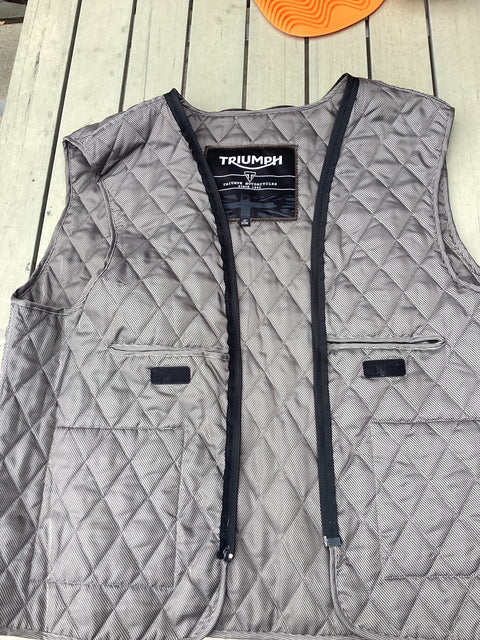 Triumph Leather Armored Moto Jacket US Size XL (46)