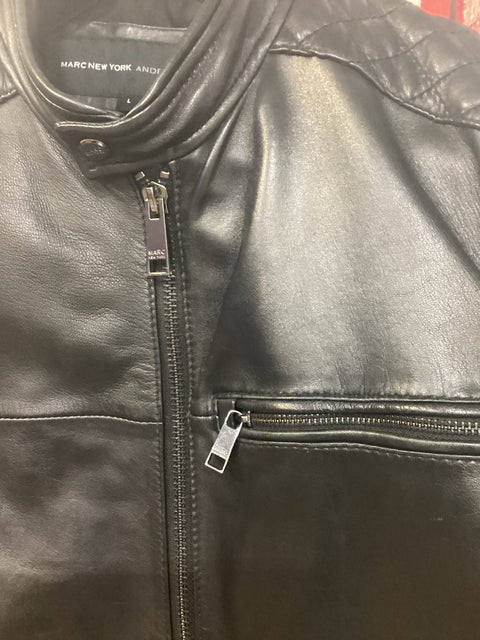 Vintage Andrew Marc Leather Moto Jacket SZ Large (46)