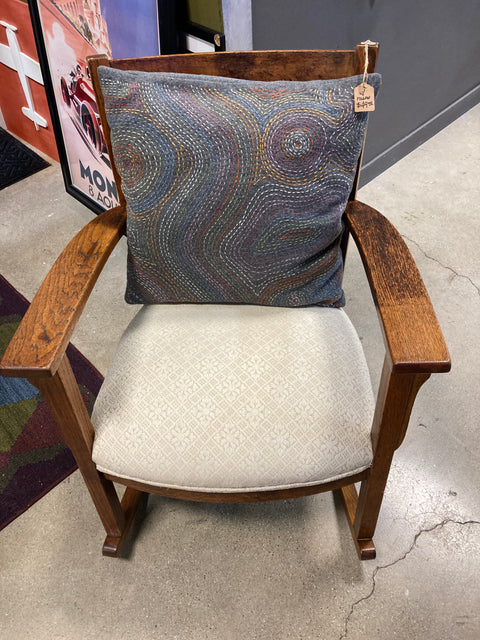Vintage Oak Mission Style Rocker