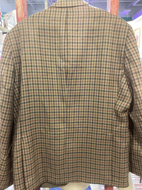 Alan Flusser Check Blazer SZ 42 Reg.