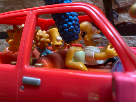 Vintage Simpsons Talking Family Car