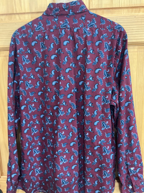 Brooks Brothers Paisley SZ Large (Regent Fit)