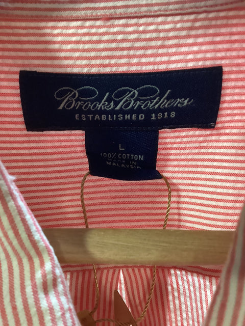 Brooks Brothers Seersucker Shirt SZ Large (regular fit)