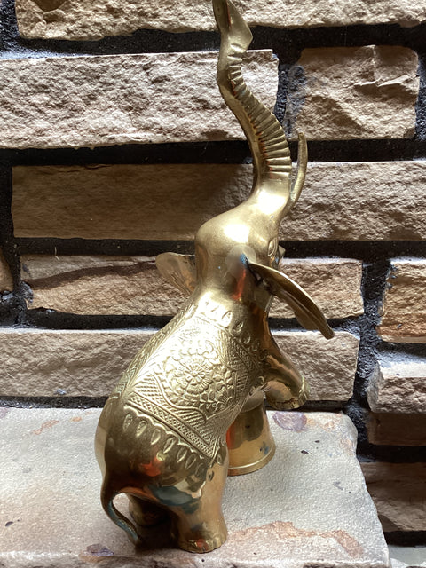 Vintage Brass Circus Elephant