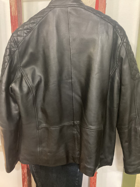 Vintage Andrew Marc Leather Moto Jacket SZ Large (46)