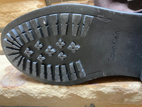 Suede Moto Style Boots SZ 13