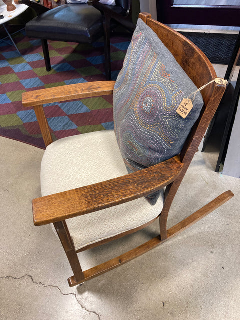 Vintage Oak Mission Style Rocker