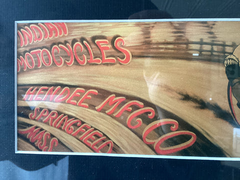 Nostalgic Moto Track Racer Print