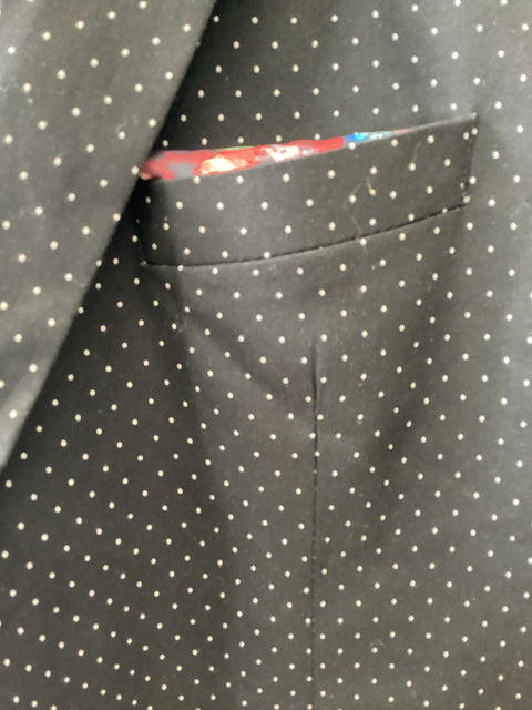 Alan Flusser SZ Large pindot Cotton Blazer