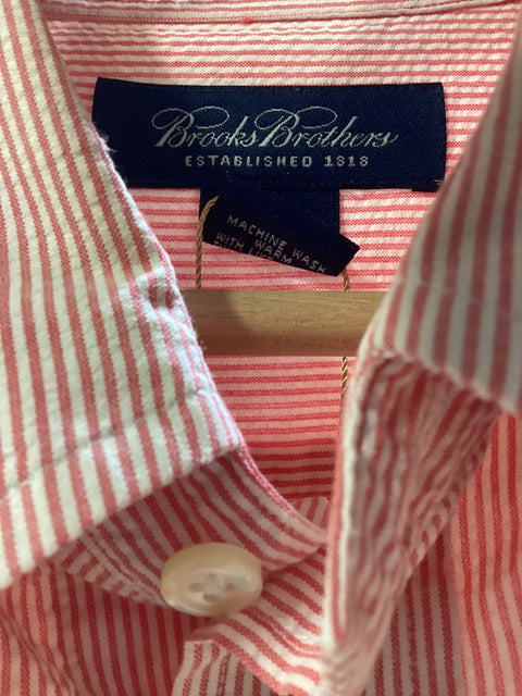 Brooks Brothers Seersucker Shirt SZ Large (regular fit)