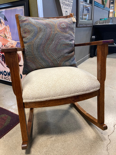 Vintage Oak Mission Style Rocker