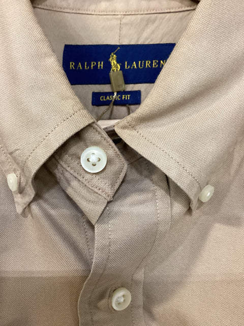 Ralph Lauren Cotton Khaki Shirt SZ Latge (regular fit)