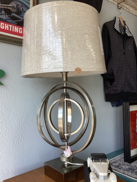 Pair of Modern Metal Lamps