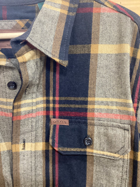 Orvis Flannel Shirt Jacket SZ Medium