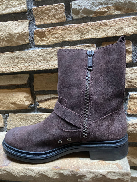 Suede Moto Style Boots SZ 13