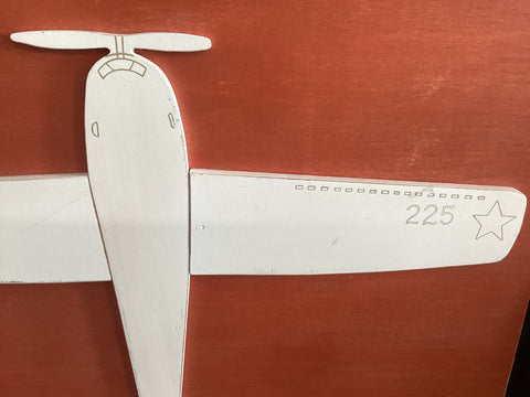 Nostalgic Airplane Dimensional Art.