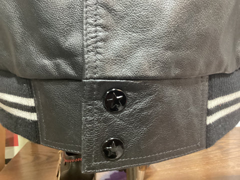 Converse Leather Varsity Jacket SZ XXL