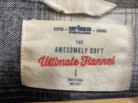 Urban Pipeline Flannel Shirt SZ Large
