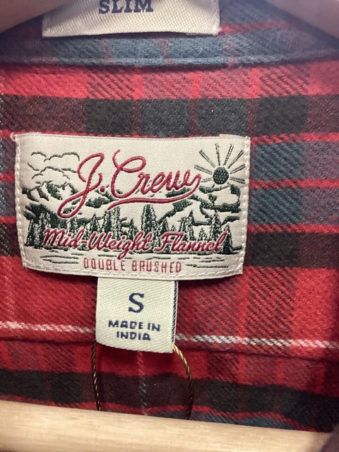 J Crew Cotton Flannel SZ Small