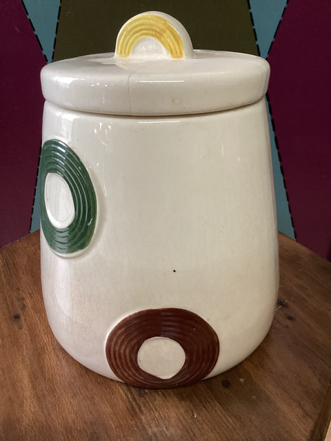 American Bisque Circle Cookie Jar