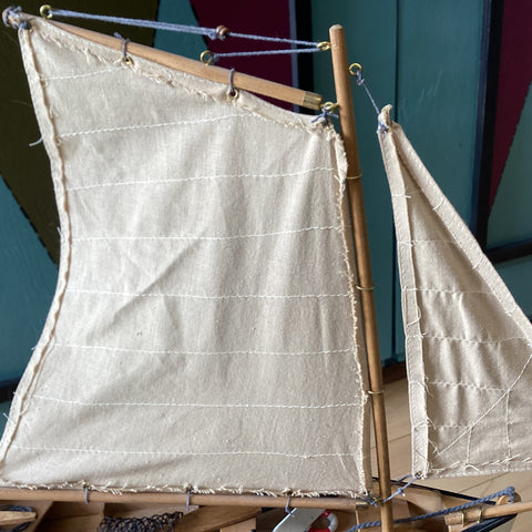 Hand-built Sailboat Replica