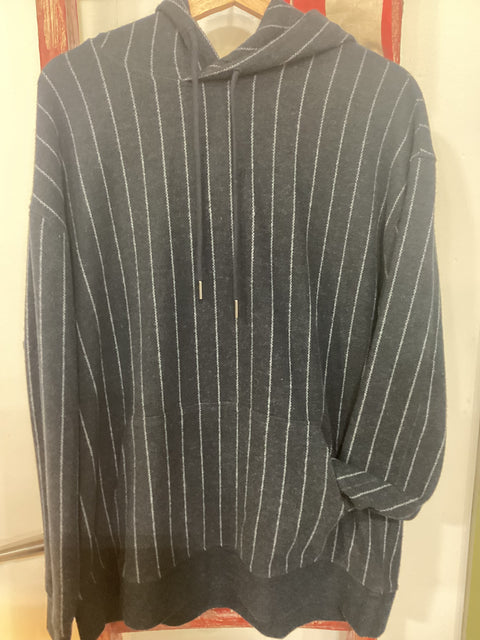Pinstripe Soft Hoodie SZ Large