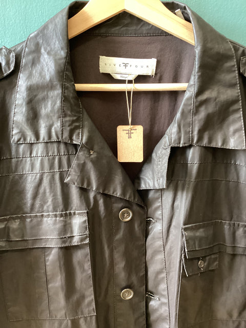 “Waxed” Cotton Safari Jacket by Five Four SZ XL (46)