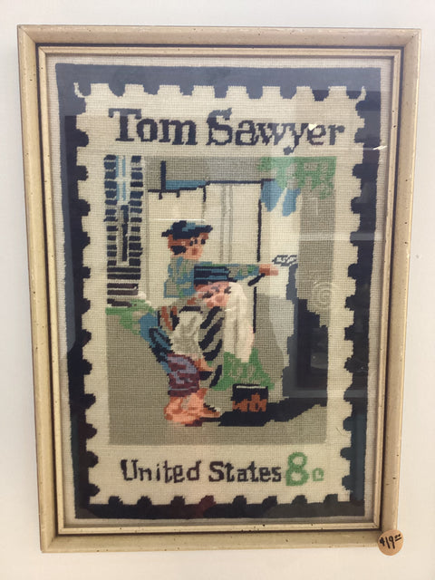 Framed Vintage Needlepoint Artwork