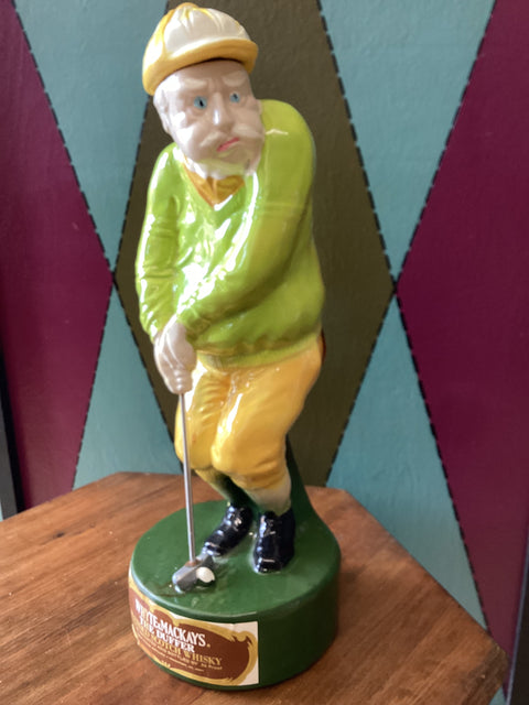 Vintage “Duffer” Golfer Decanter