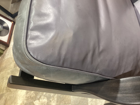 Crate and Barrel Leather Side Chair