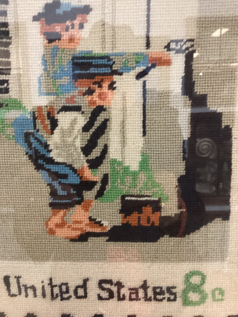 Framed Vintage Needlepoint Artwork